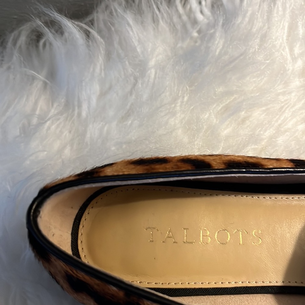 Talbots leopard calf hair loafers size 8 M - Picture 3 of 6